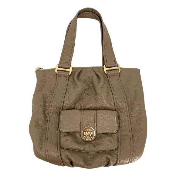 Michael Kors Brown Leather Shoulder Bag | Classic Everyday Style - Picture 1 of 11